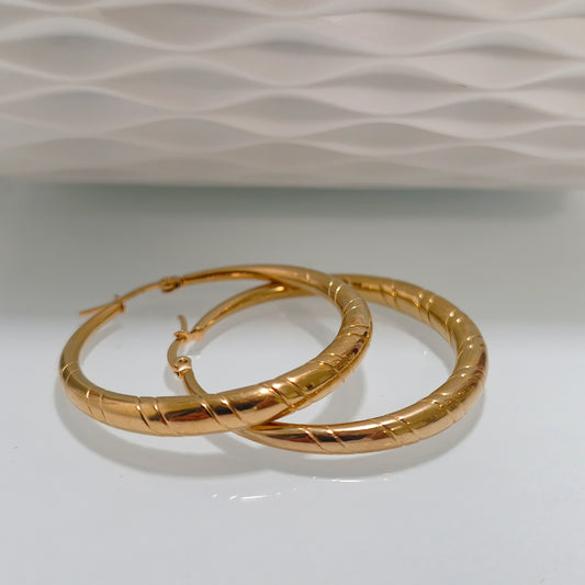 Boucles d’oreilles/créoles Petit Bourg acier inoxydable