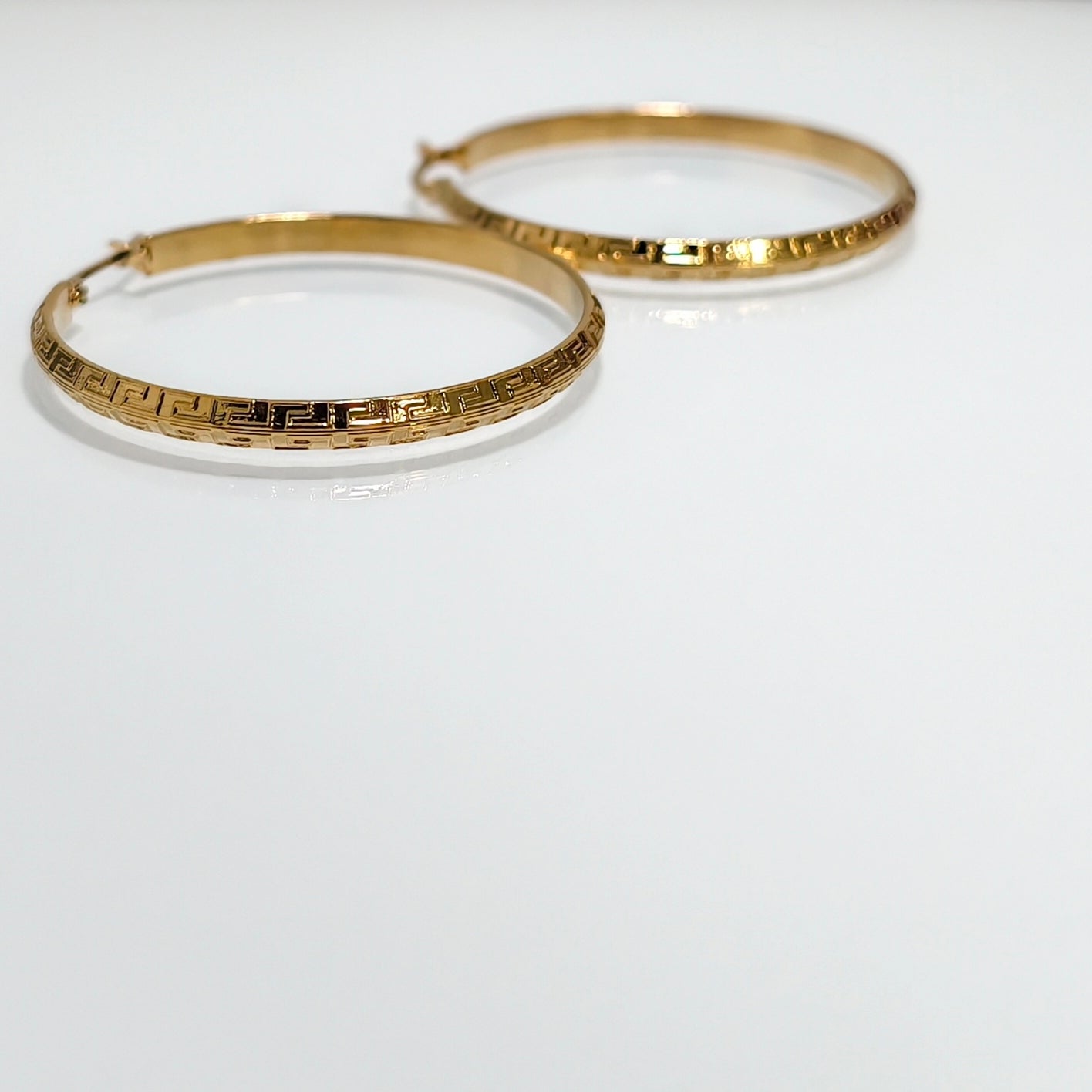 Boucles d'oreilles /créoles François acier inoxydable