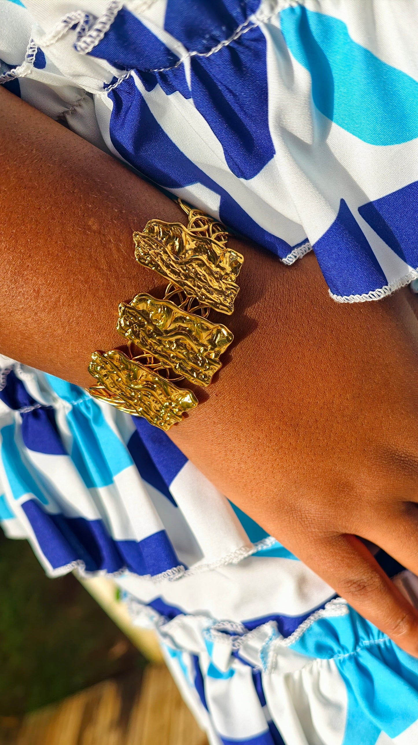 Manchette/Bracelet Côte d'Ivoire acier inoxydable