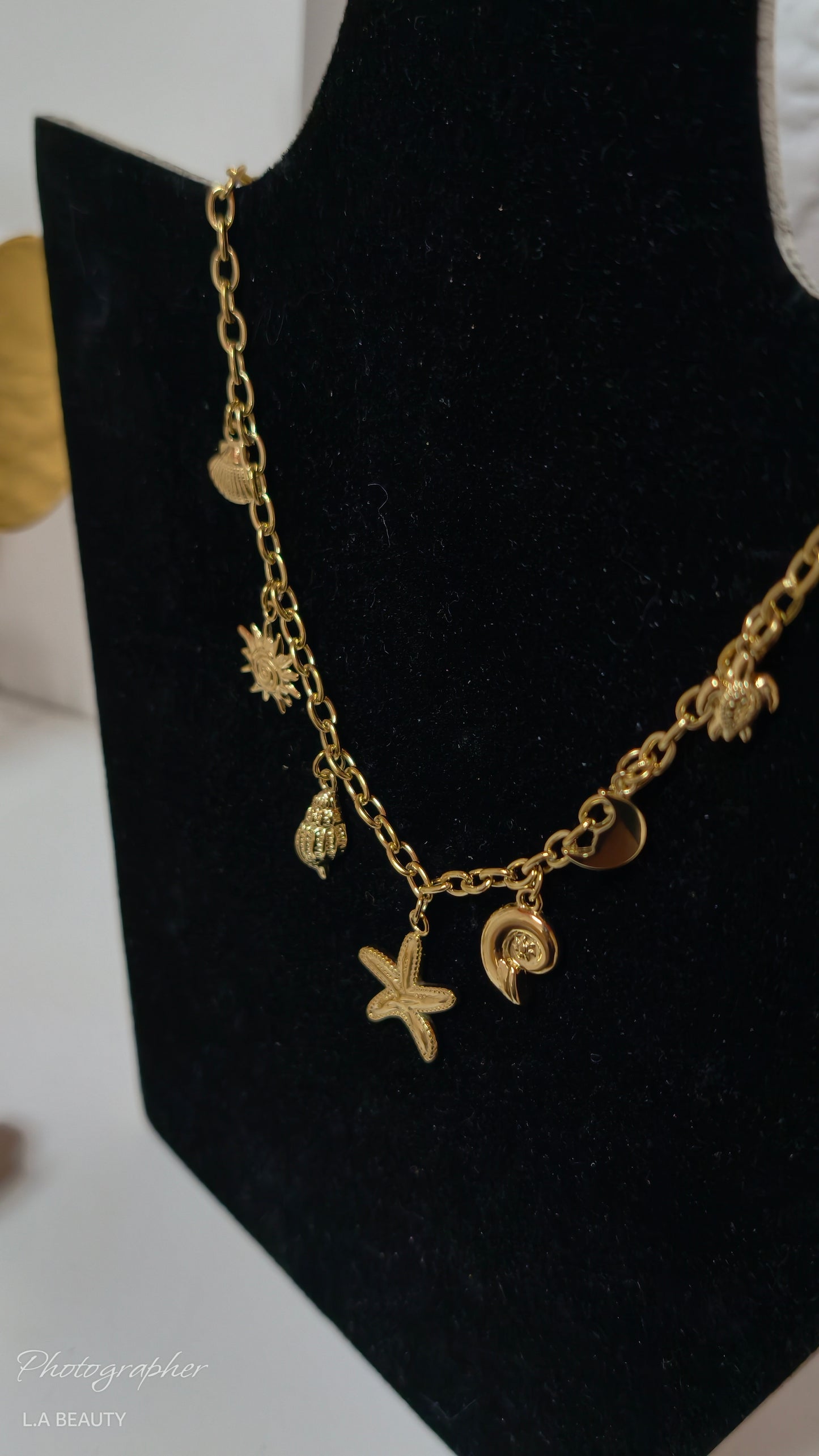 Collier breloques Papeete acier inoxydable