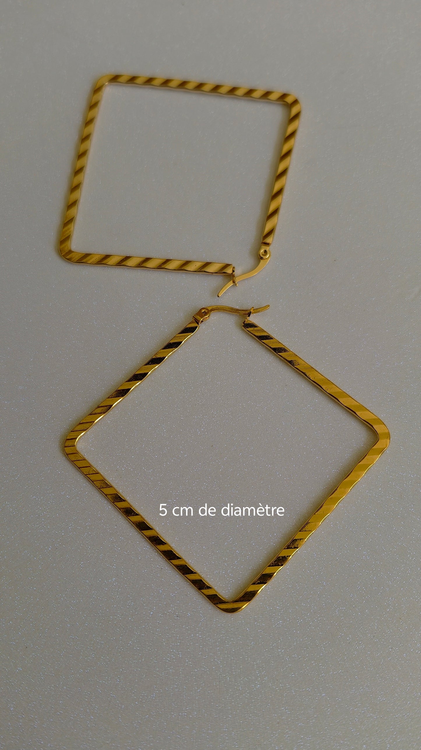 Boucles d'oreilles/créoles Précheur acier inoxydable