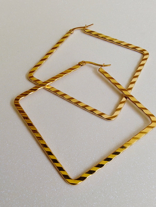 Boucles d'oreilles/créoles Précheur acier inoxydable