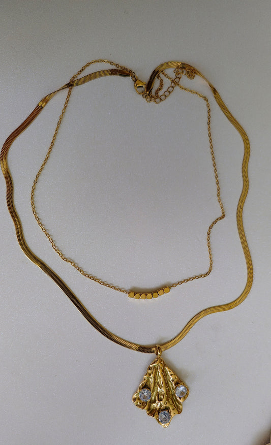 Collier Las Vegas acier inoxydable