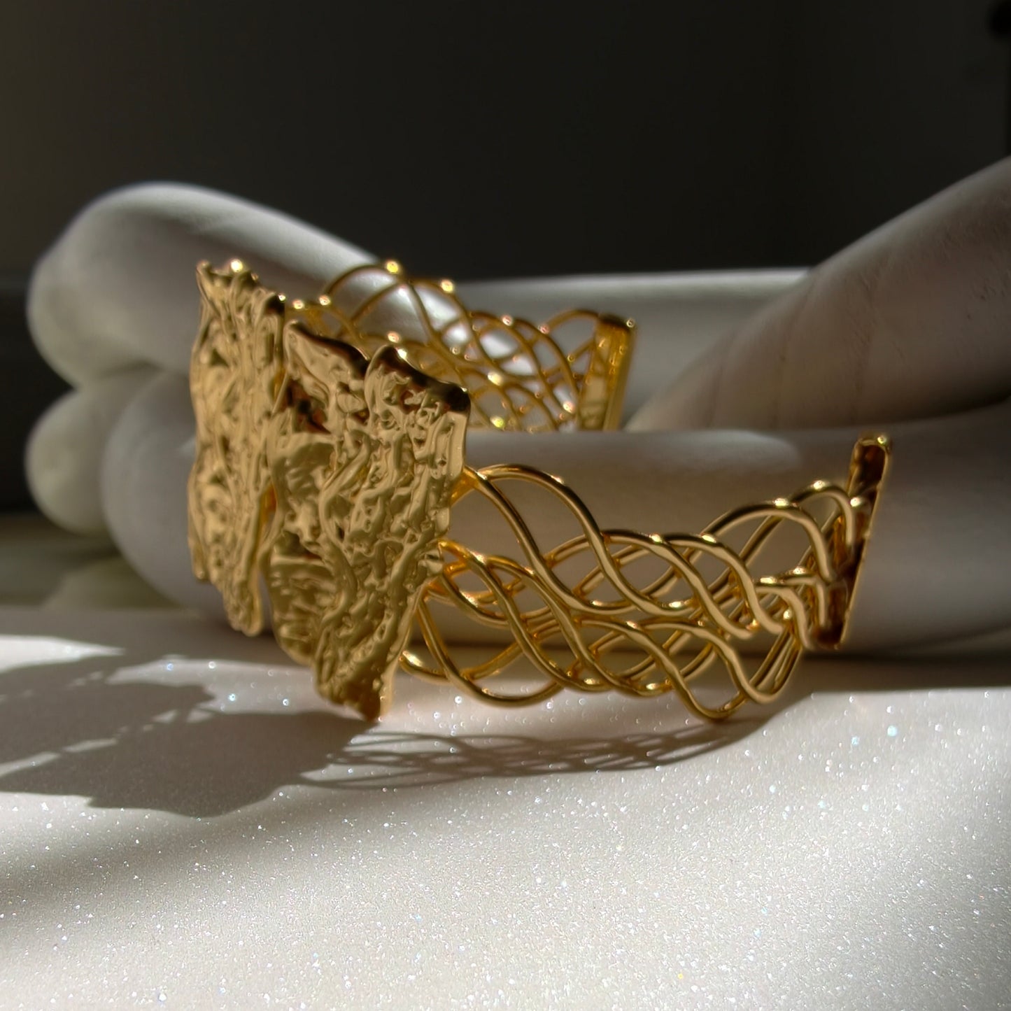 Manchette/Bracelet Côte d'Ivoire acier inoxydable