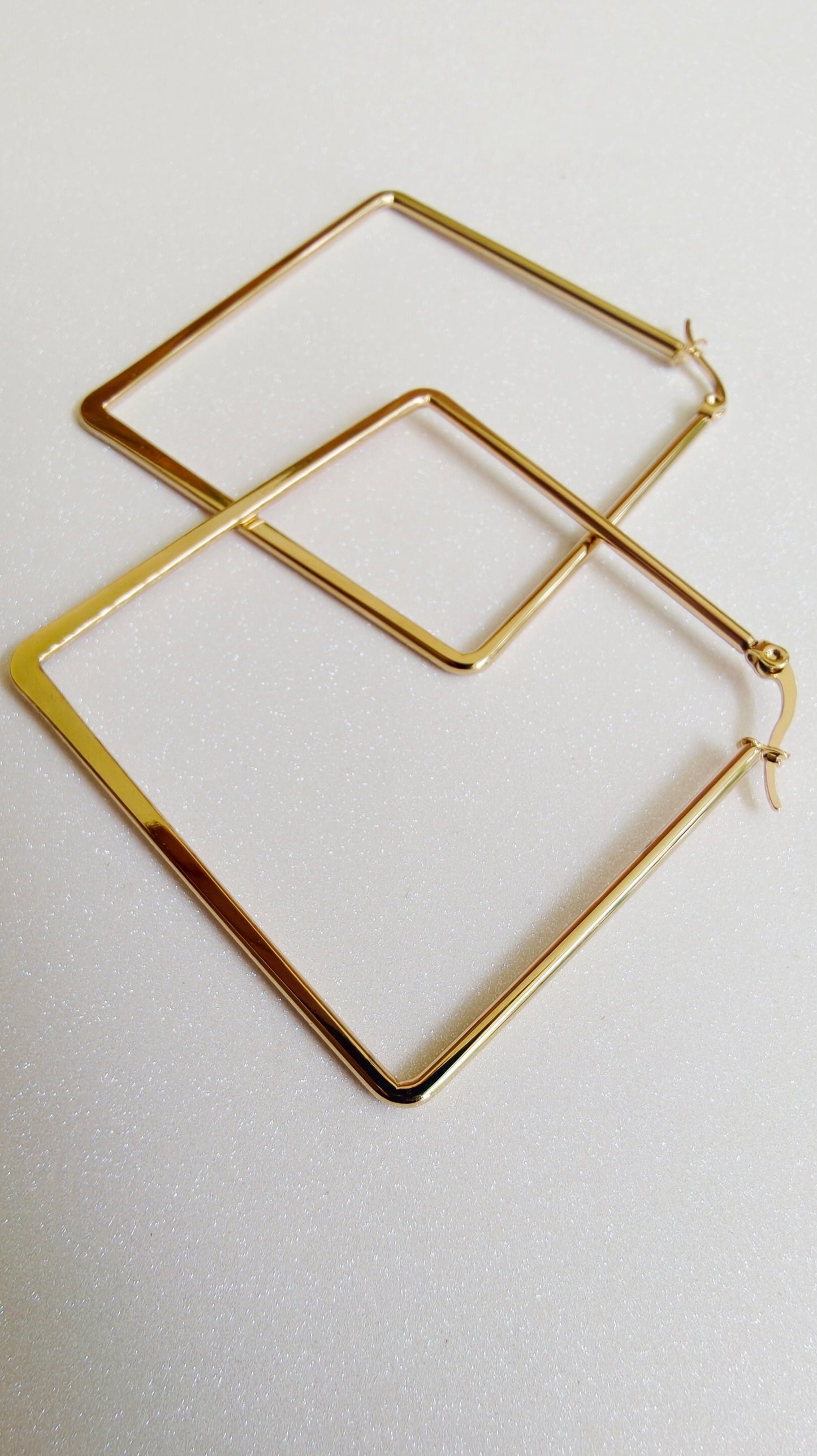 Boucles d'oreilles/créoles Désirade acier inoxydable