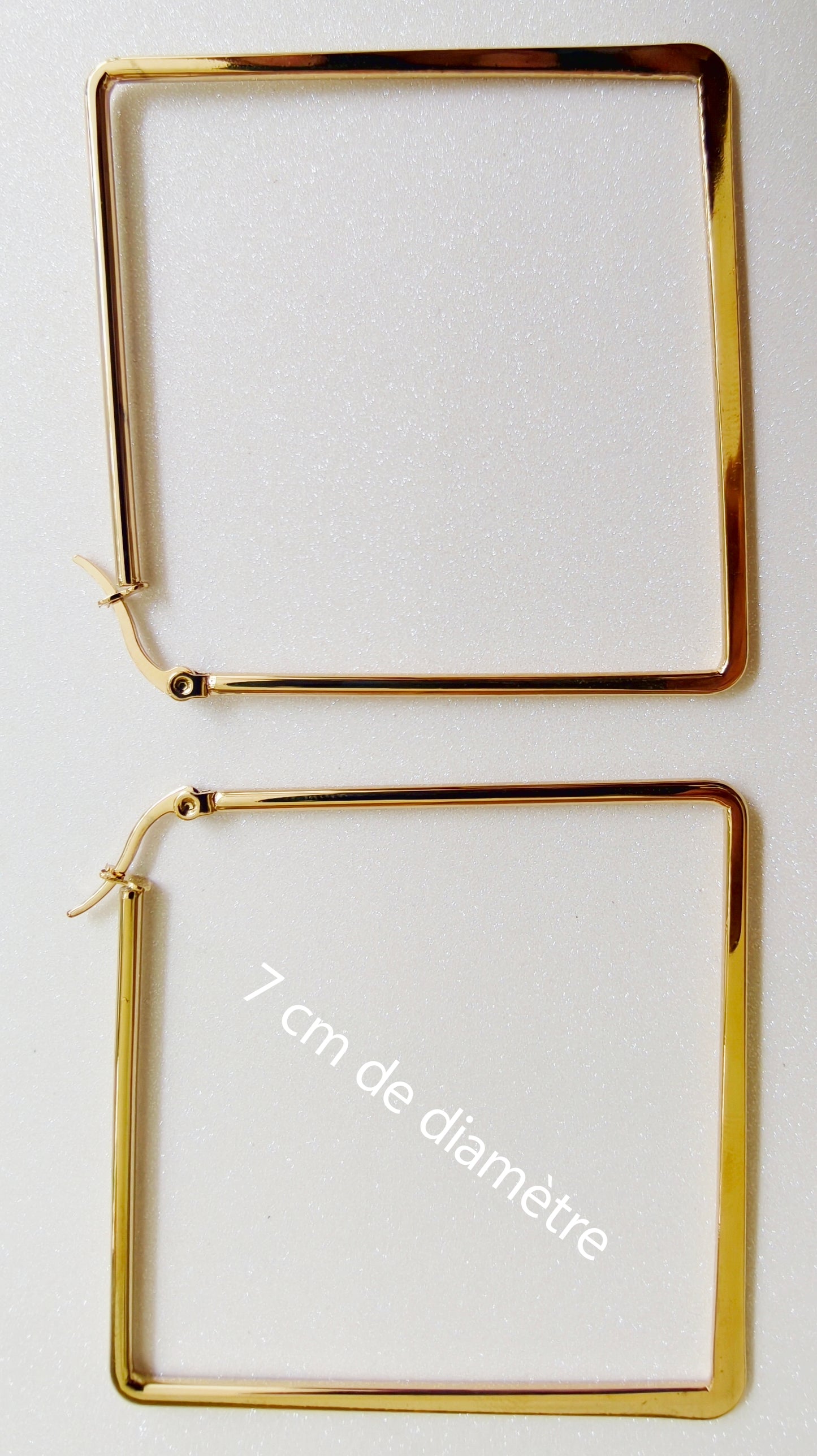 Boucles d'oreilles/créoles Désirade acier inoxydable