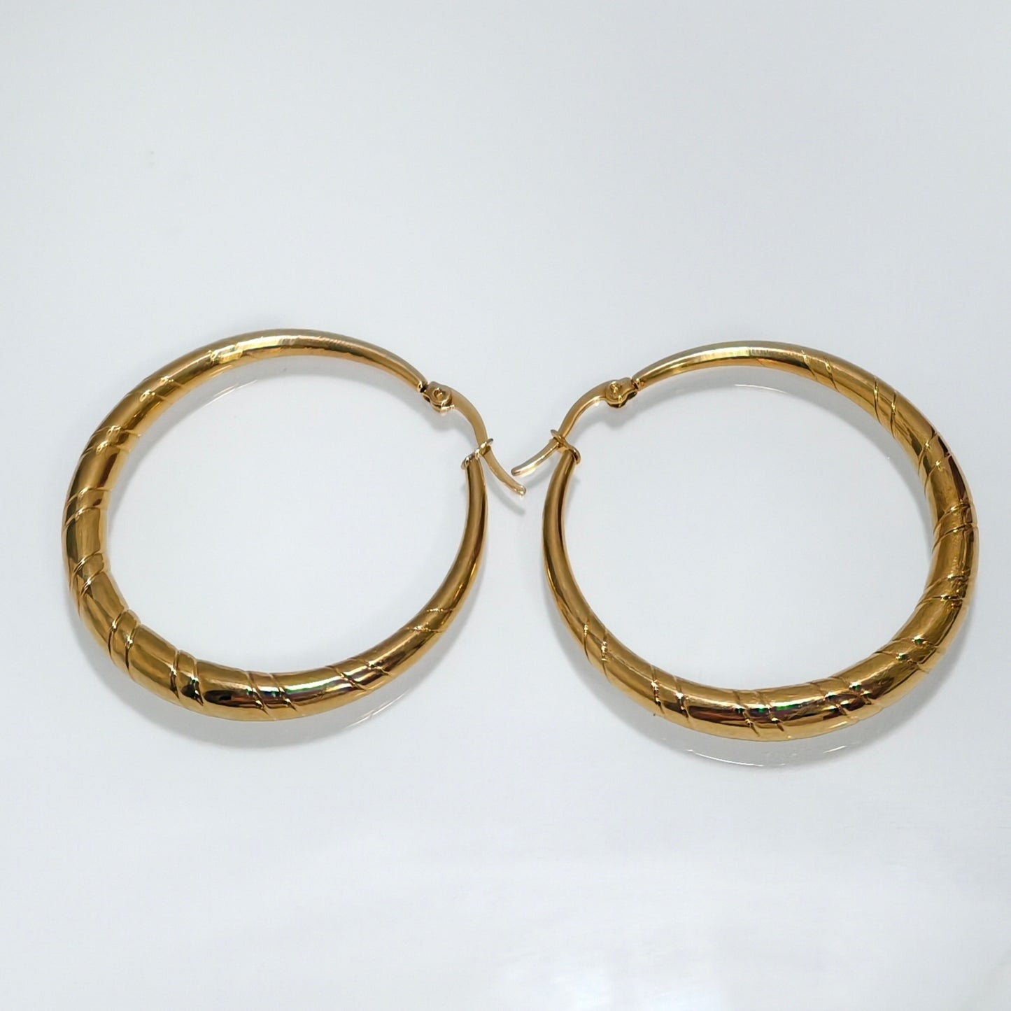 Boucles d’oreilles/créoles Petit Bourg acier inoxydable