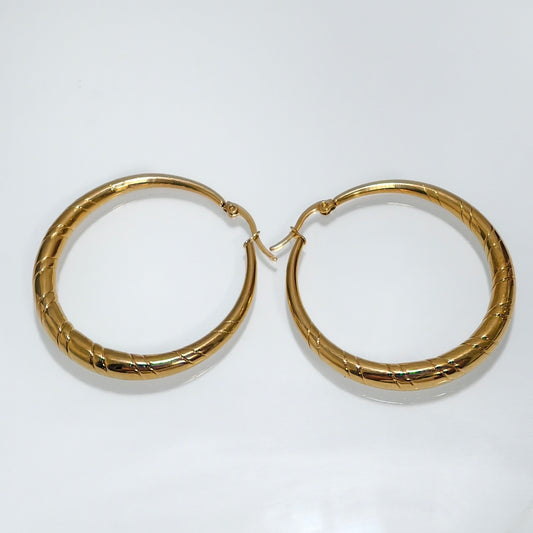 Boucles d’oreilles/créoles Petit Bourg acier inoxydable