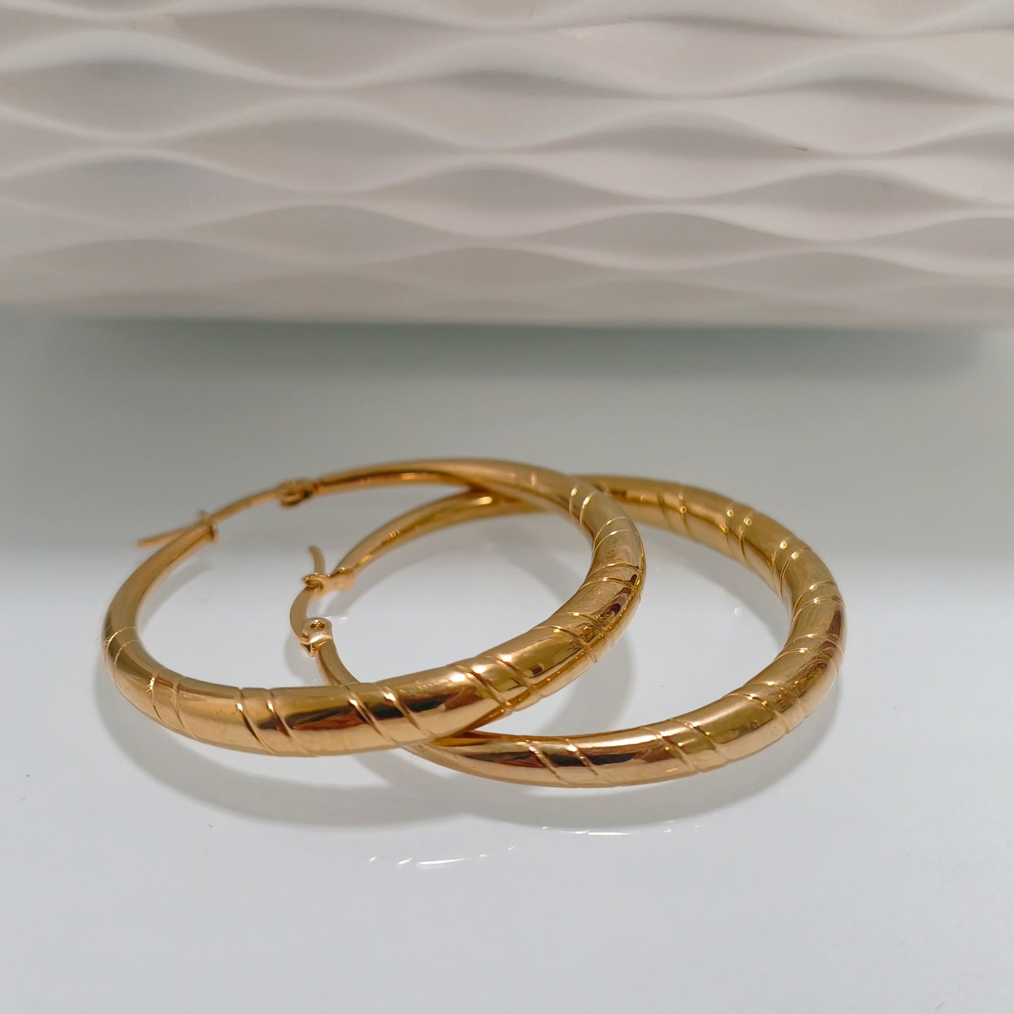 Boucles d’oreilles/créoles Petit Bourg acier inoxydable