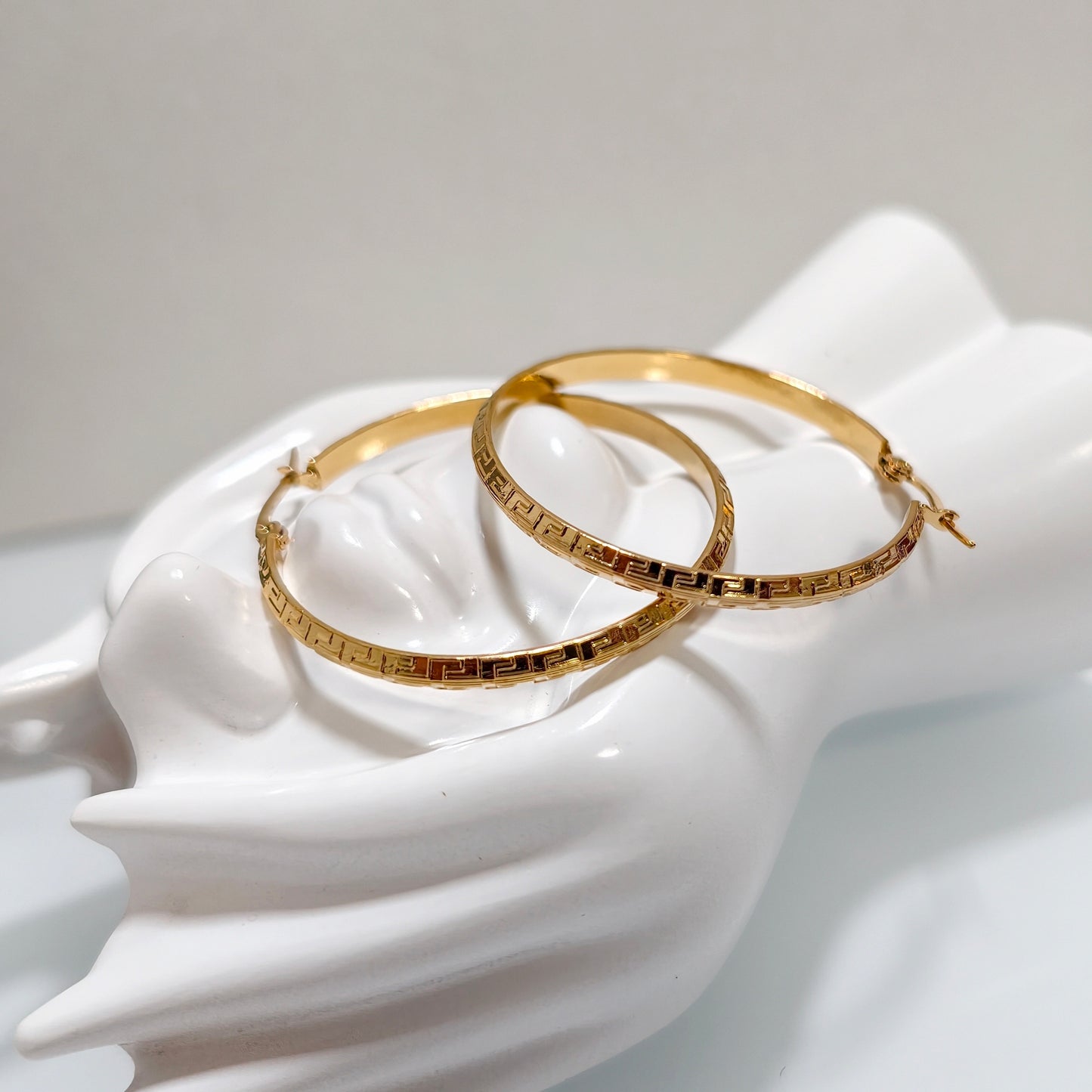 Boucles d'oreilles /créoles François acier inoxydable