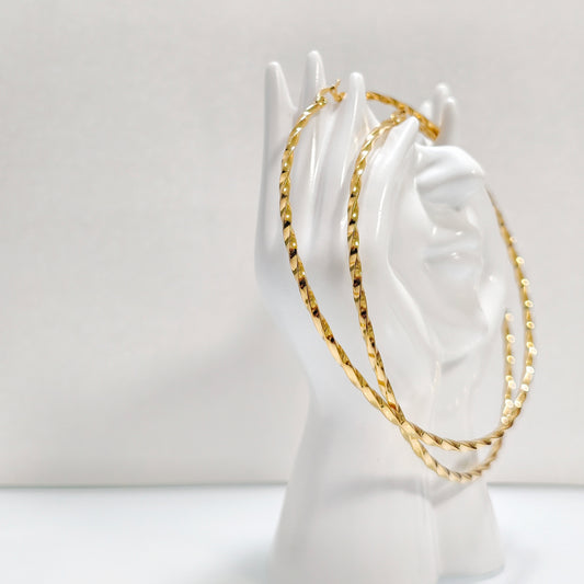 Boucles d'oreilles/créoles Fort de France acier inoxydable