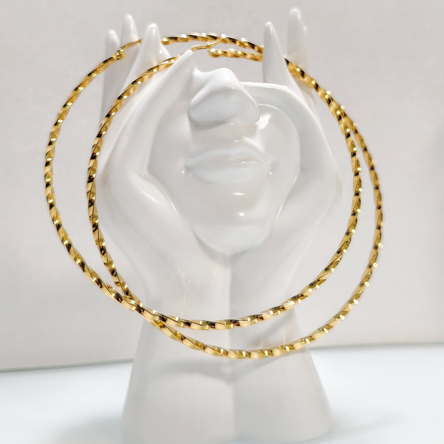 Boucles d'oreilles/créoles Fort de France acier inoxydable