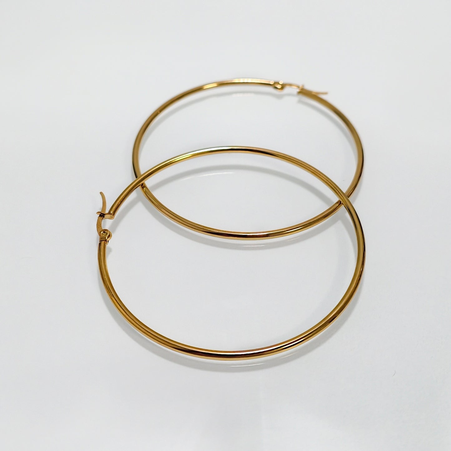 Boucles d'oreilles/ créoles Sainte Luce acier inoxydable