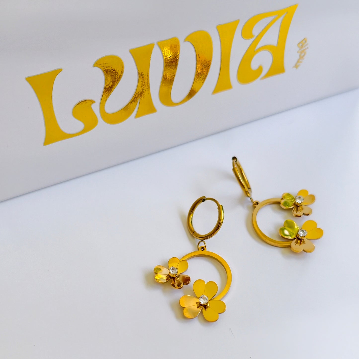 Boucles d'oreilles Saint Martin acier inoxydable