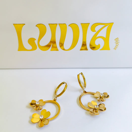 Boucles d'oreilles Saint Martin acier inoxydable