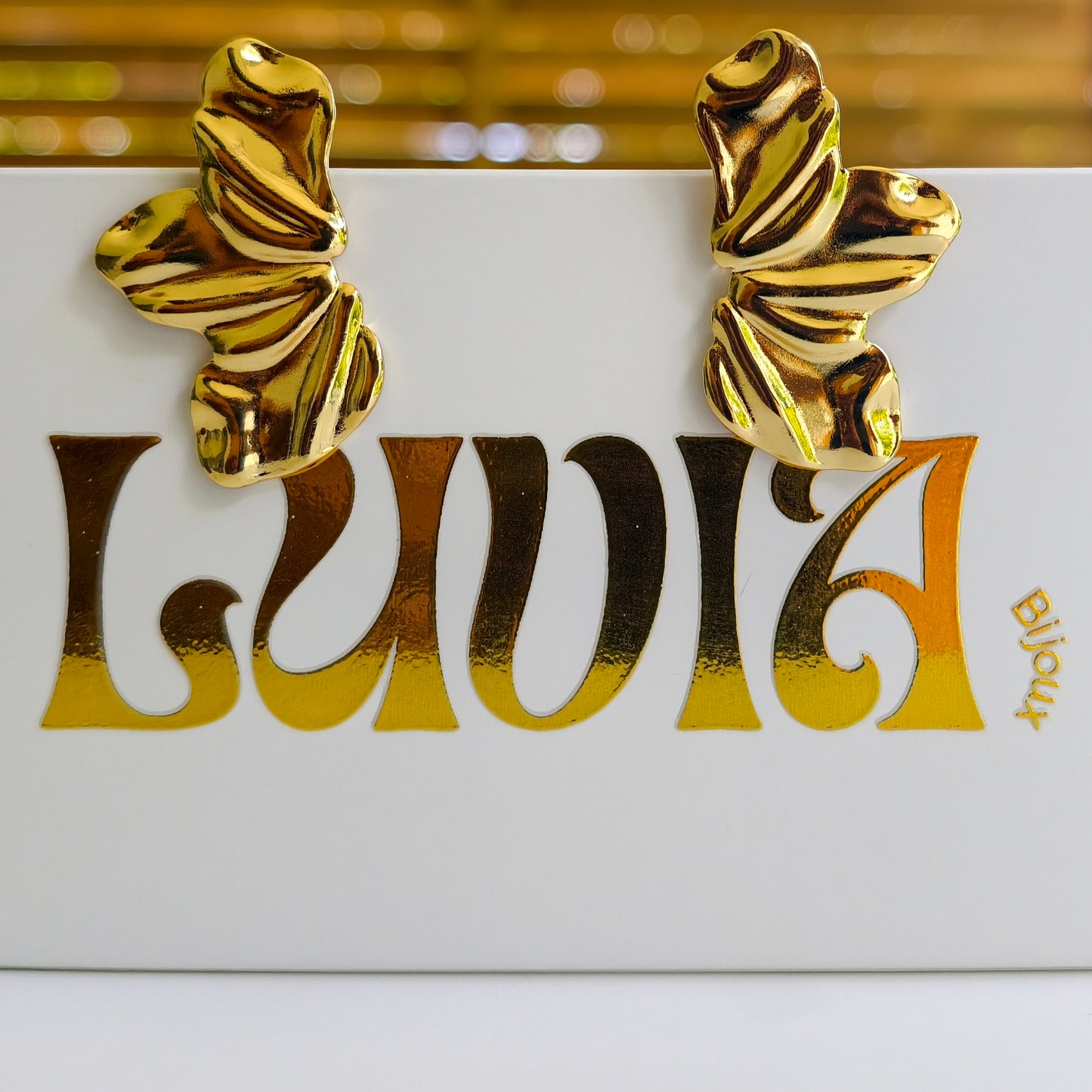 Boucles d'oreilles Singapour acier inoxydable