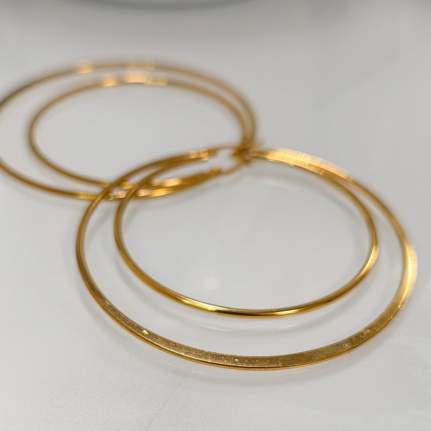 Boucles d'oreilles Cayenne grand modèle acier inoxydable