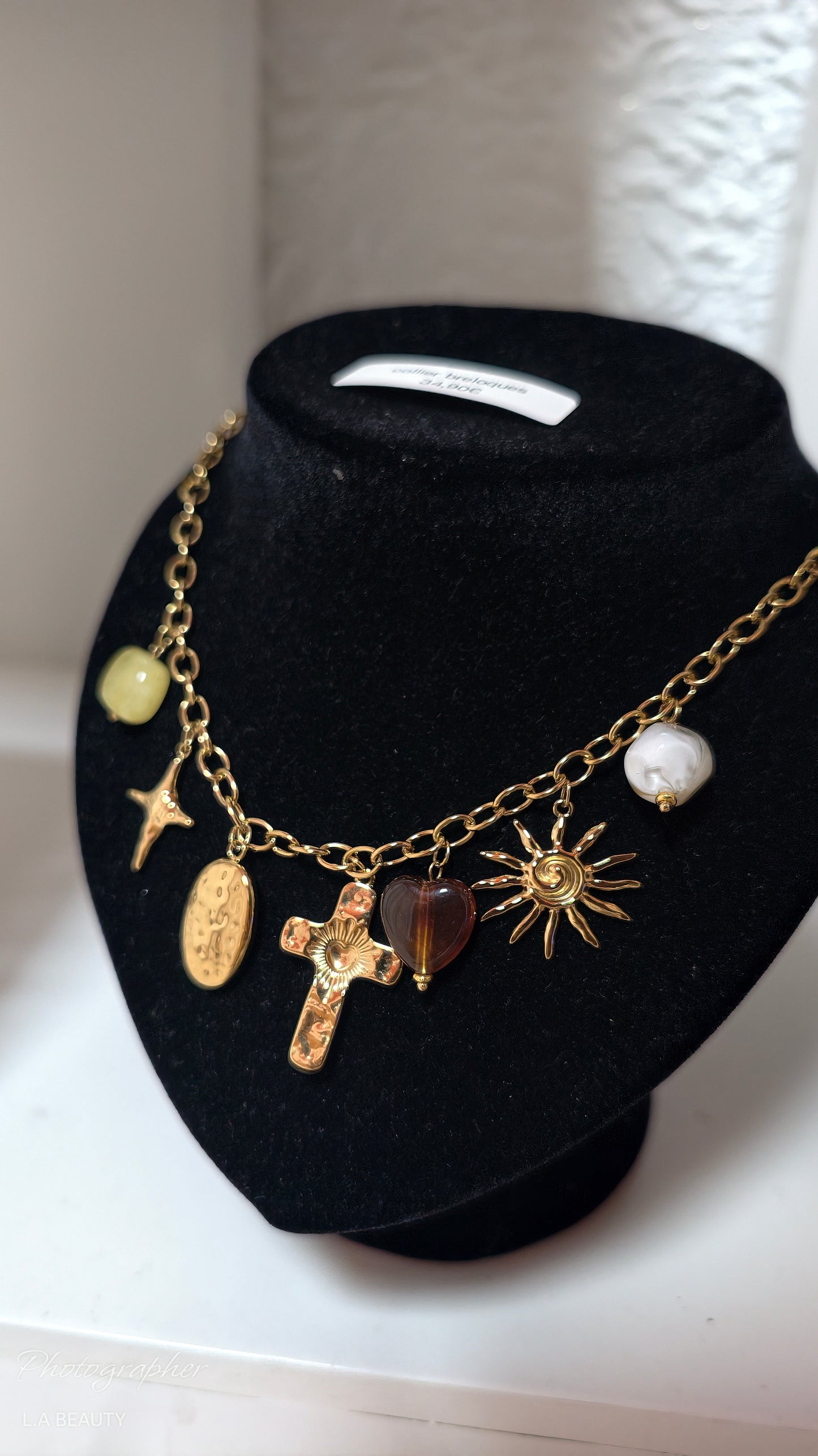 Collier breloques Saint Martin