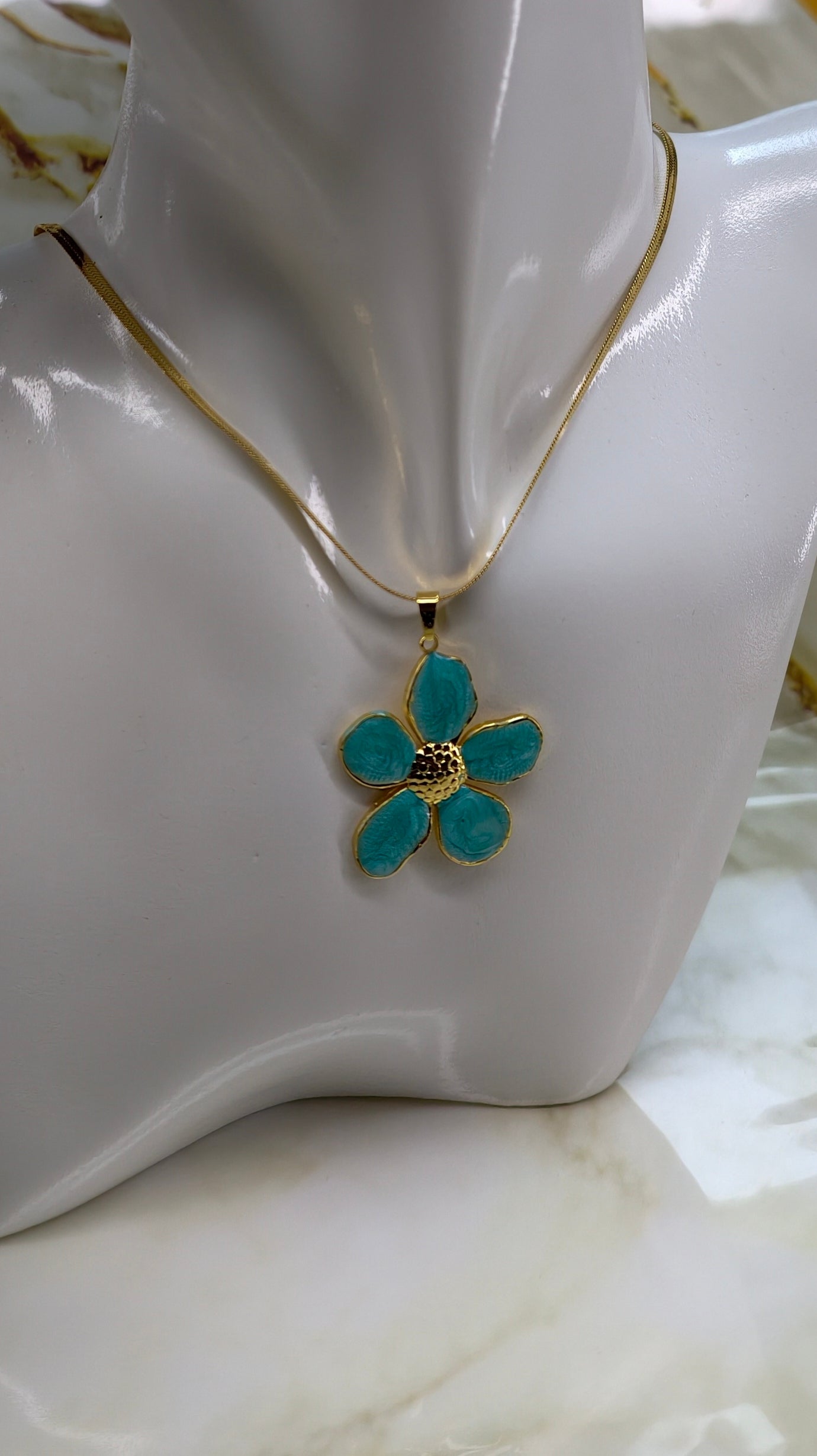 Parure Trois ilets bleu