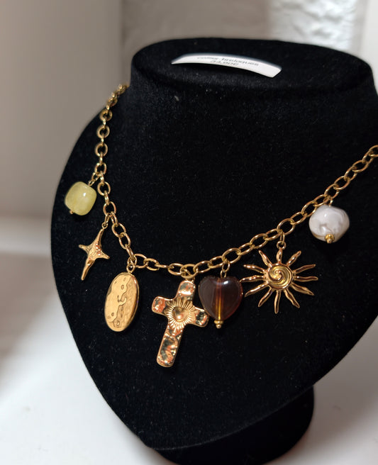 Collier breloques Saint Martin